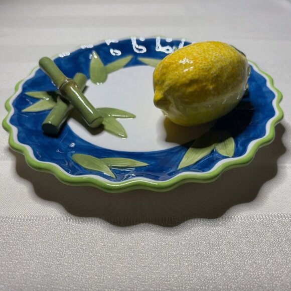 Bella Casa by Ganze lemon plate, 8” - Picture 2 of 3